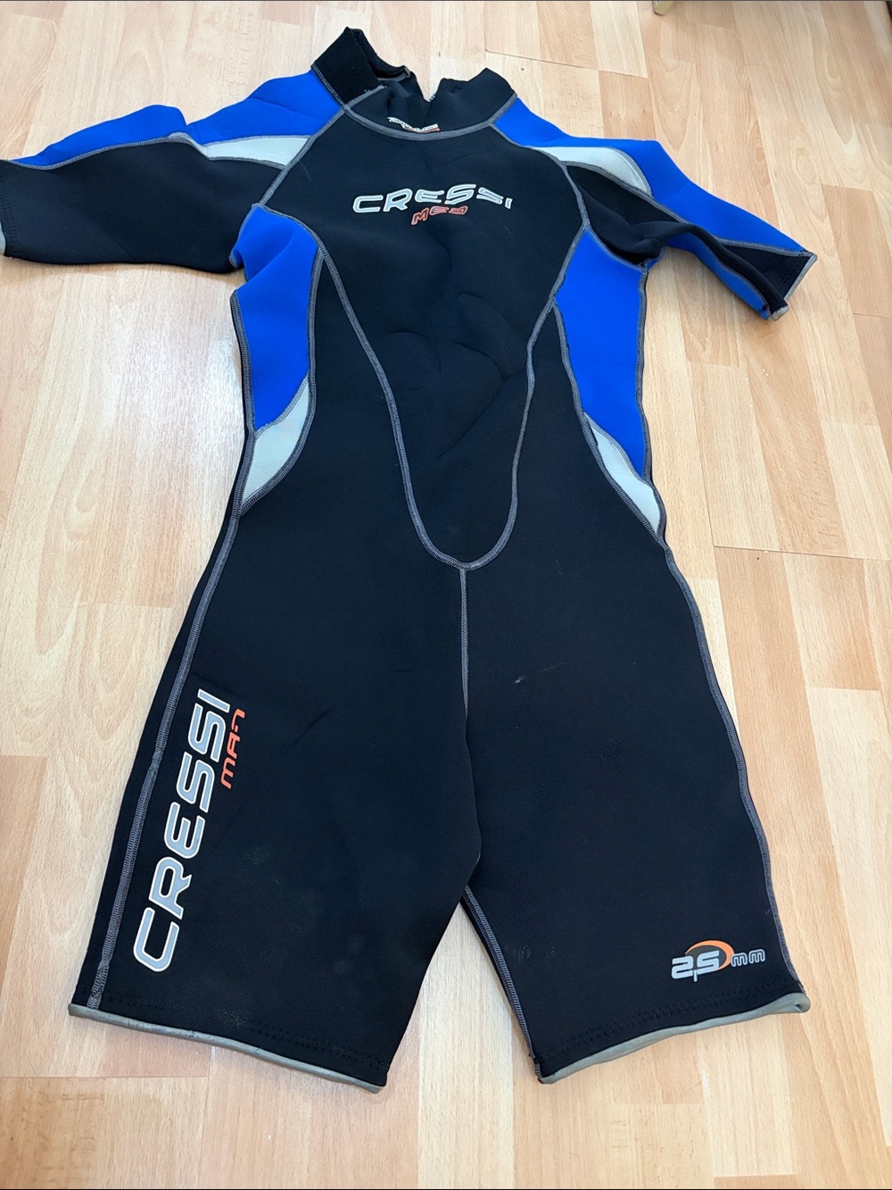 Cressi Men's Shorty Wetsuit - Black & Blue